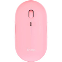 Миша Trust Puck Rechargeable,  Ultra-Thin,  BT/WL,  Silent, рожевий