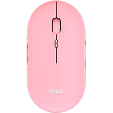 Миша Trust Puck Rechargeable,  Ultra-Thin,  BT/WL,  Silent, рожевий