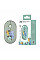 Миша 2E MF300 FLORA:DILL Silent WL BT, зелений