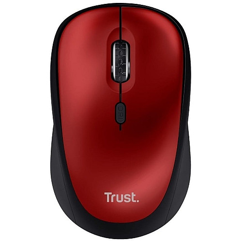 Миша Trust Yvi+ Silent ECO, WL, червоний