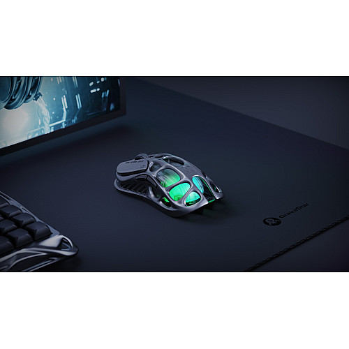 Миша GravaStar Mercury M1 Pro, magnesium alloy body, BT/WL/USB-A, RGB, Gunmetal Gray