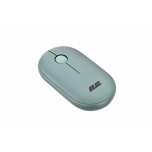 Мышь 2E MF300 Silent, WL/BT, пепельно-зеленый