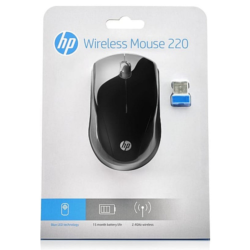 Мышь HP 220, WL, черный