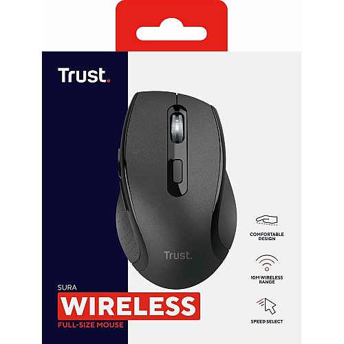 Миша Trust Sura, WL, чорний