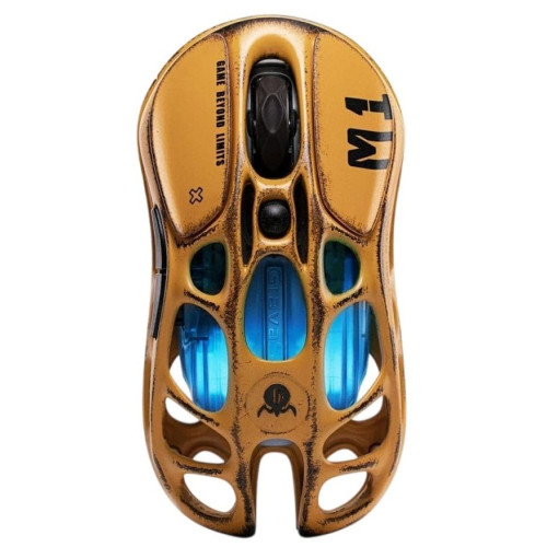 Миша GravaStar Mercury M1 Pro, magnesium alloy body, BT/WL/USB-A, RGB, Battle-Worn Yellow