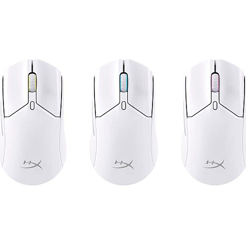Миша HyperX Pulsefire Haste 2, RGB, USB-A/WL/BT, білий