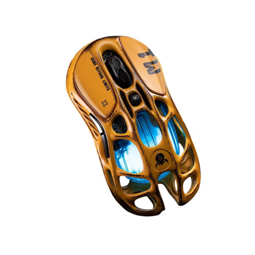 Миша GravaStar Mercury M1 Pro, magnesium alloy body, BT/WL/USB-A, RGB, Battle-Worn Yellow