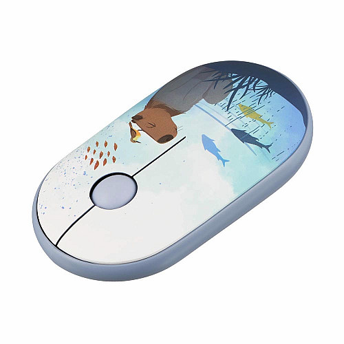 Миша 2E MF300 CAPYBARA:SWIM Silent WL BT, синій