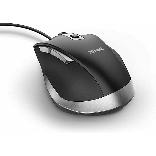 Миша Trust Fyda ComFortable ECO, USB-A, чорно-сірий