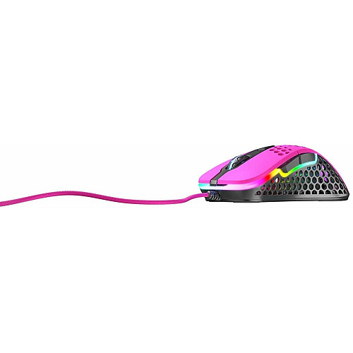 Мышь Xtrfy M4, USB-A, RGB, розовый