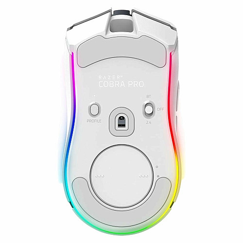 Миша Razer Cobra Pro, RGB, USB-A/WL/BT, білий