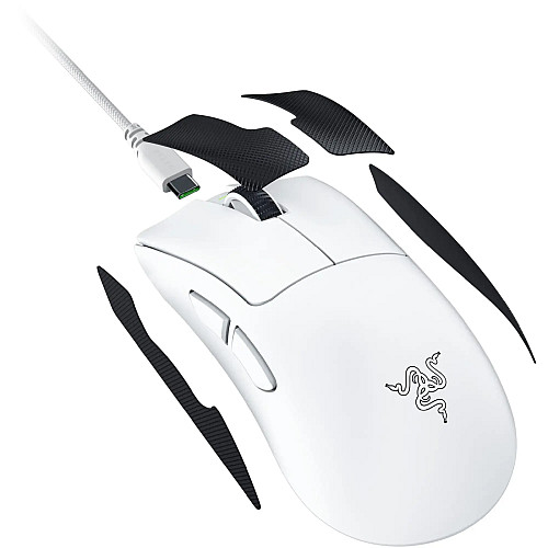 Миша Razer DeathAdder V4 Pro Gen-2, RGB, USB-A/WL/BT, білий