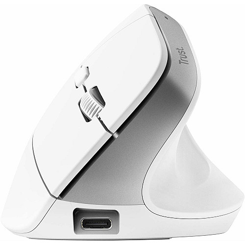 Миша Trust Bayo+ Multidevice Ergonomic, BT/WL/USB-A, біла