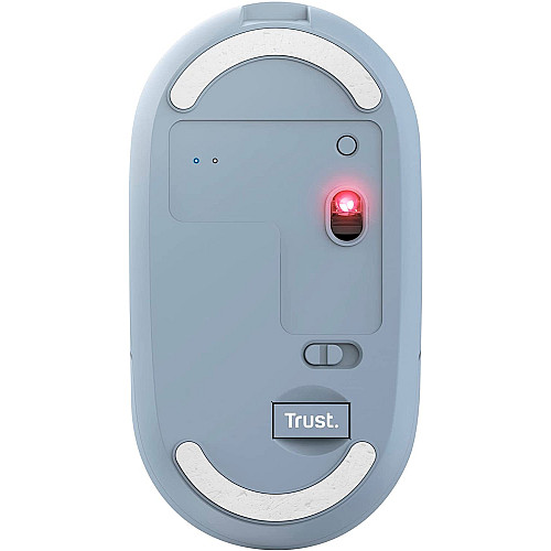 Миша Trust Puck Rechargeable,  Ultra-Thin,  BT/WL,  Silent, синій