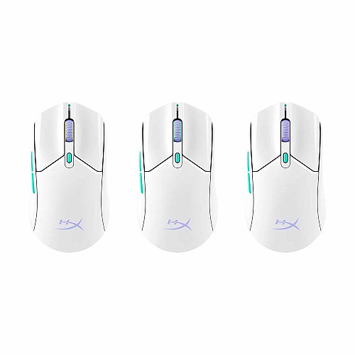 Миша HyperX Pulsefire Haste 2 Core, RGB, WL/BT, білий