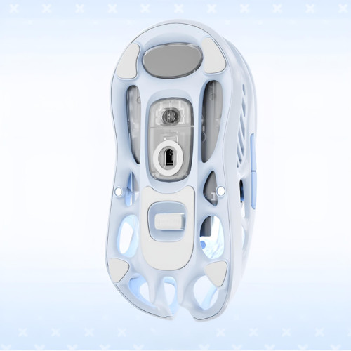 Миша GravaStar Mercury M1 Pro, magnesium alloy body, BT/WL/USB-A, RGB, Ice Blue