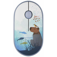 Миша 2E MF300 CAPYBARA:SWIM Silent WL BT, синій