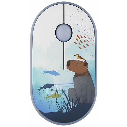 Миша 2E MF300 CAPYBARA:SWIM Silent WL BT, синій