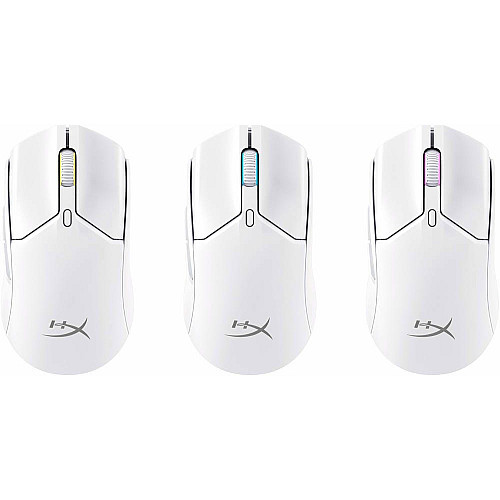 Миша HyperX Pulsefire Haste 2 mini, RGB, USB-A/WL/BT, білий