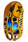Миша GravaStar Mercury X Pro, 8K, BT/WL/USB-A, RGB, Battle-Worn Yellow
