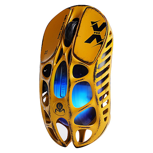 Миша GravaStar Mercury X Pro, 8K, BT/WL/USB-A, RGB, Battle-Worn Yellow