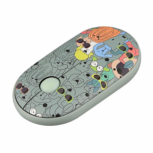 Миша 2E MF300 PETS:DOGS Silent WL BT, зелений