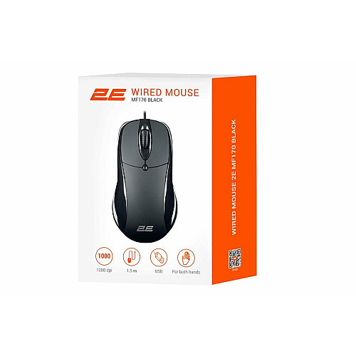 Миша 2E MF170, USB-A, чорний