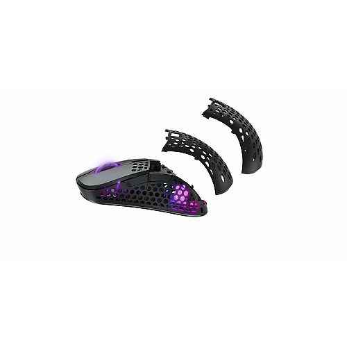 Миша Xtrfy M4, WL/USB-A, RGB, чорний