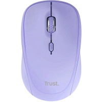 Мышь Trust Yvi+ Compact Multi-Device, WL/BT/USB-A, фиолетовый