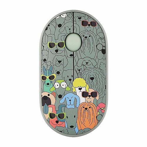 Миша 2E MF300 PETS:DOGS Silent WL BT, зелений