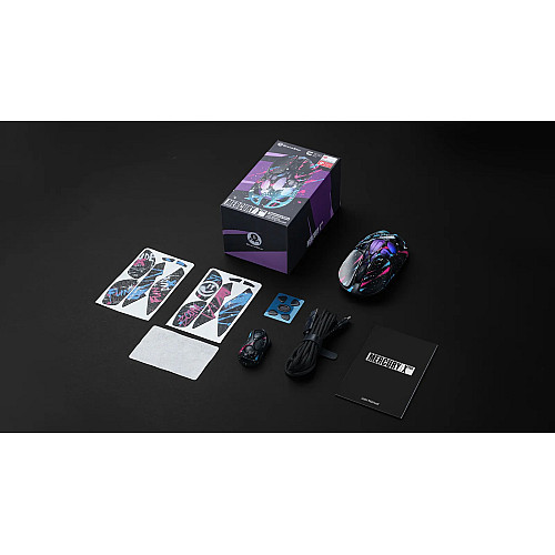 Миша GravaStar Mercury X Pro, 8K, BT/WL/USB-A, RGB, Neon Graffiti