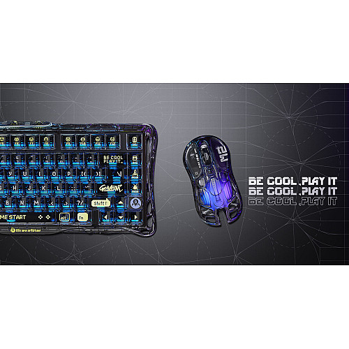 Миша GravaStar Mercury M2, BT/WL/USB-A, RGB, чорно-прозорий