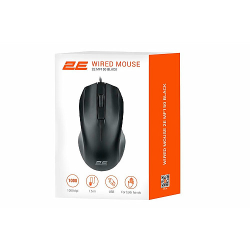 Миша 2E MF150, USB-A, чорний