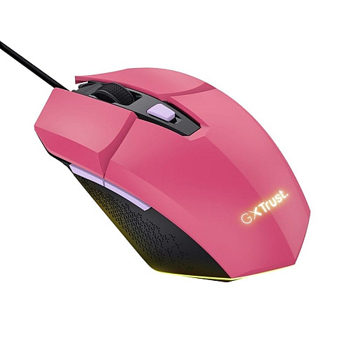 Мышь Trust GXT 109 Felox, RGB, USB-A, розовый