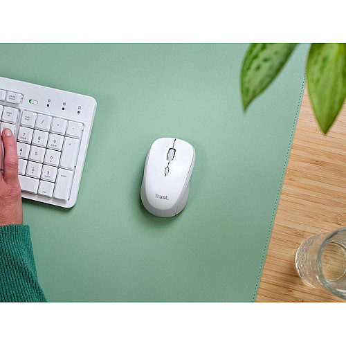 Миша Trust Yvi+ Compact Multi-Device, WL/BT/USB-A, білий