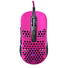 Миша Xtrfy M42, USB-A, RGB, рожевий