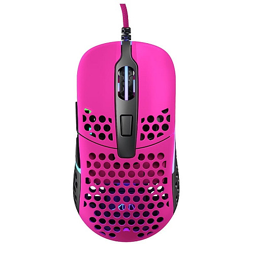 Миша Xtrfy M42, USB-A, RGB, рожевий