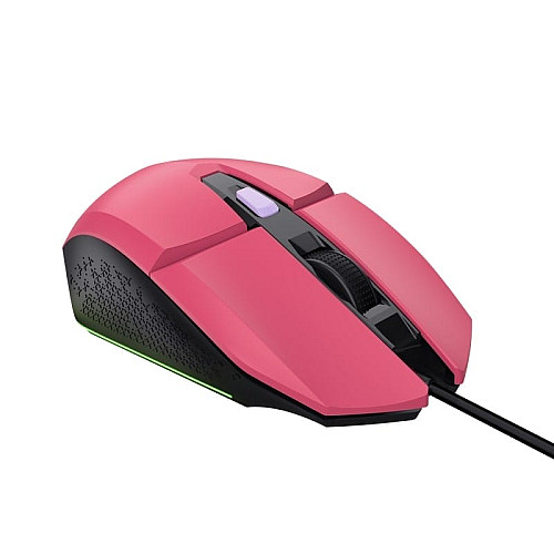 Мышь Trust GXT 109 Felox, RGB, USB-A, розовый