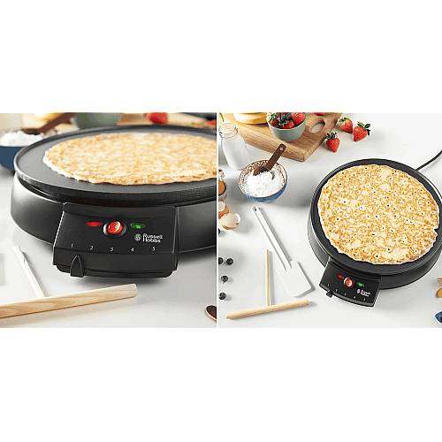 Млинниця Russell Hobbs Fiesta 1000Вт, діаметр 30см, тефлон, чорний