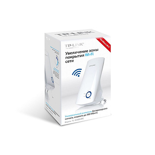 Расширитель покрытия WiFi TP-LINK TL-WA854RE N300, 1хFE LAN