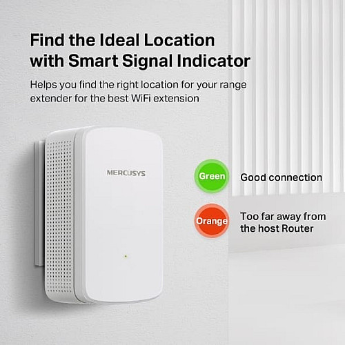 Расширитель покрытия WiFi MERCUSYS ME10 AC1200, 1хFE LAN