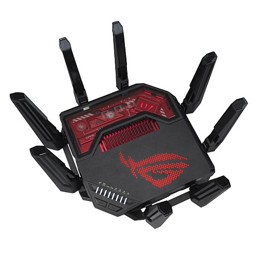 Маршрутизатор ASUS GT-BE19000 BE-19000 1x10GE LAN, 3x2.5GE LAN, 1x10GE WAN/LAN, 1x2.5GE WAN/LAN, 1xUSB3.2, 1xUSB2.0, MESH
