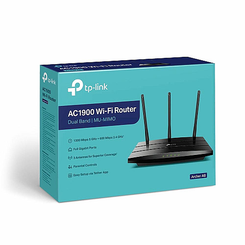 Маршрутизатор TP-LINK ARCHER A8 AC1900, 4xGE LAN, 1xGE WAN