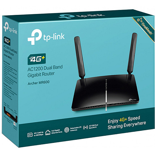 Маршрутизатор TP-LINK TL-MR600 AC1200, 4G/LTE, 3xGE LAN, 1xGE WAN, MESH