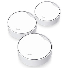 Система WiFi-Mesh TP-LINK Deco X50 AX3000, 1xGE LAN/WAN, 1x2,5GE LAN/WAN, 3мод, PoE
