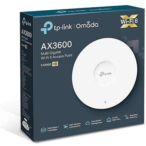 Точка доступу TP-LINK EAP660 HD AX3600, 1x2.5GE, PoE