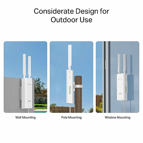 Маршрутизатор MERCUSYS MB118-4G N300, 4G/LTE, 1xFE LAN, outdoor