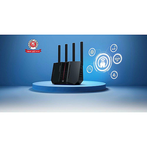 Маршрутизатор ASUS RT-BE92U BE9700 3x2.5GE LAN, 1x2.5GE WAN/LAN, 1x10GE WAN/LAN, 1xUSB3.2, MESH