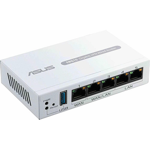 Маршрутизатор ASUS ExpertWiFi EBG15 2xGE LAN  1xGE WAN, 2xGE WAN/LAN, USB 3.2, BT