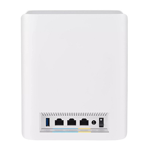 Система WiFi-Mesh ASUS ZenWiFi BT10 BE18000, 1x10GE LAN, 1xGE WAN/LAN, 1x10GE LAN, 1xUSB 3.0, 3мод, білий